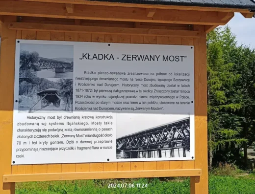 Kładka pieszo-rowerowa nad Dunajcem (Łącząca Polskę ze Słowacją)
