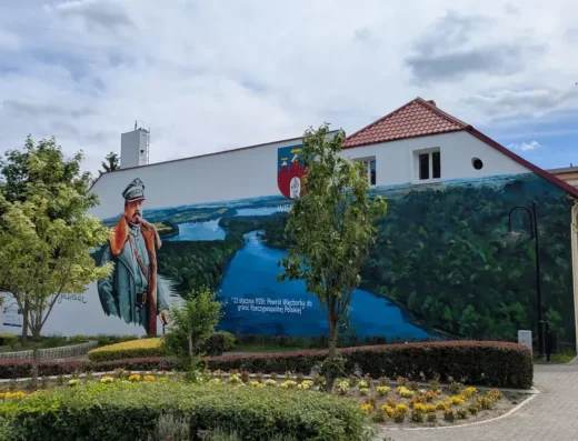 Mural – upamiętniający wyzwolenie Więcborka 23.01.1920 r.