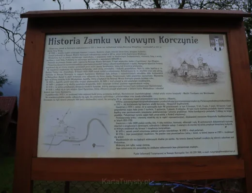nieistniejący zamek kazimierzowski w Nowym Korczynie