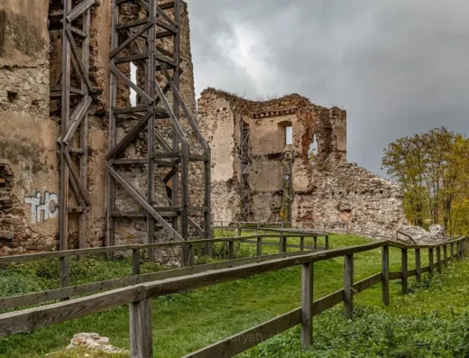 The ruins of the castle in Bodzentyn